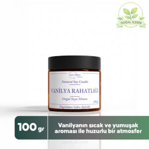 Ervalinn Vanilya Kokulu 100gr Doğal Mum