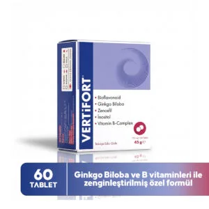 Vertifort Ginkgo Biloba & B Kompleks 60 Tablet
