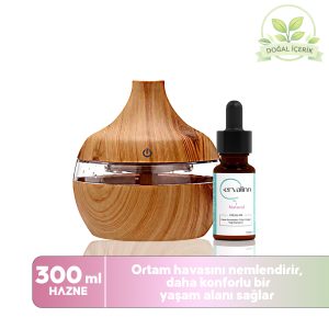 Ervalinn Fresh Air ve Buhurdanlık Seti (Burun Tıkanıklığı için Rahatlatıcı Yaka Damlası 10 ml)