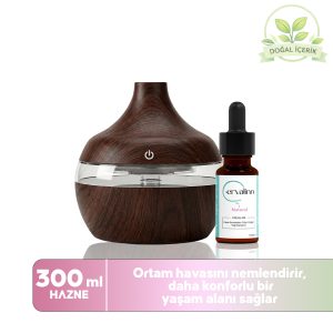 Ervalinn Fresh Air ve Buhurdanlık Seti (Burun Tıkanıklığı için Rahatlatıcı Yaka Damlası 10 ml)